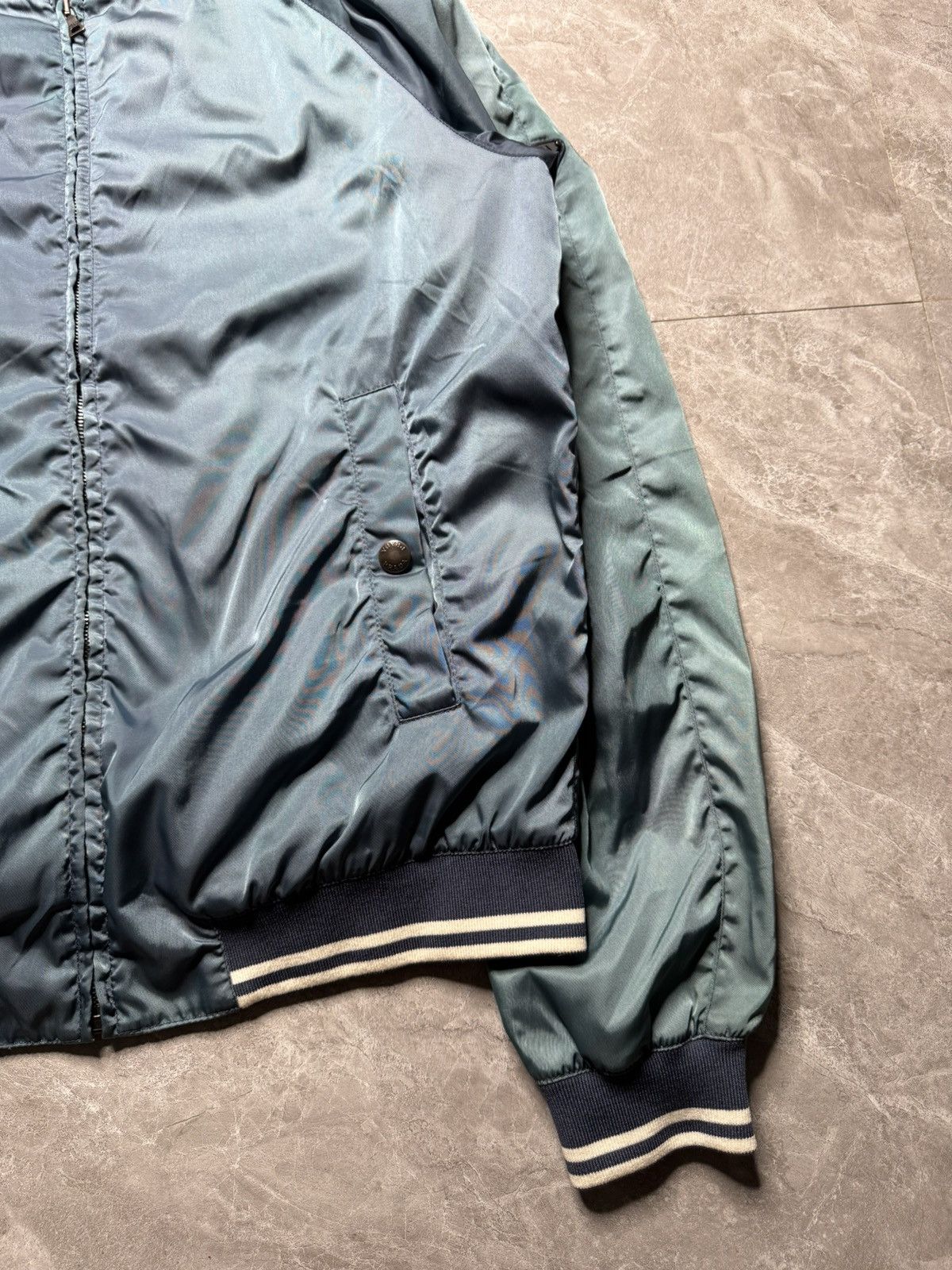 Prada Prada F/W 14 Plate Logo Nylon Bomber Jacket Size US L / EU 52-54 / 3 - 2 Thumbnail