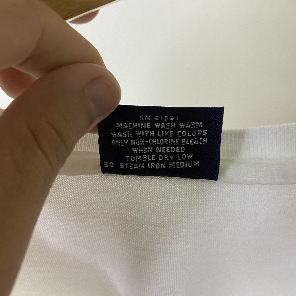 Polo Ralph Lauren Vintage Polo Ralph Lauren Single Pocket White T Shirt Size US XL / EU 56 / 4 - 4 Thumbnail