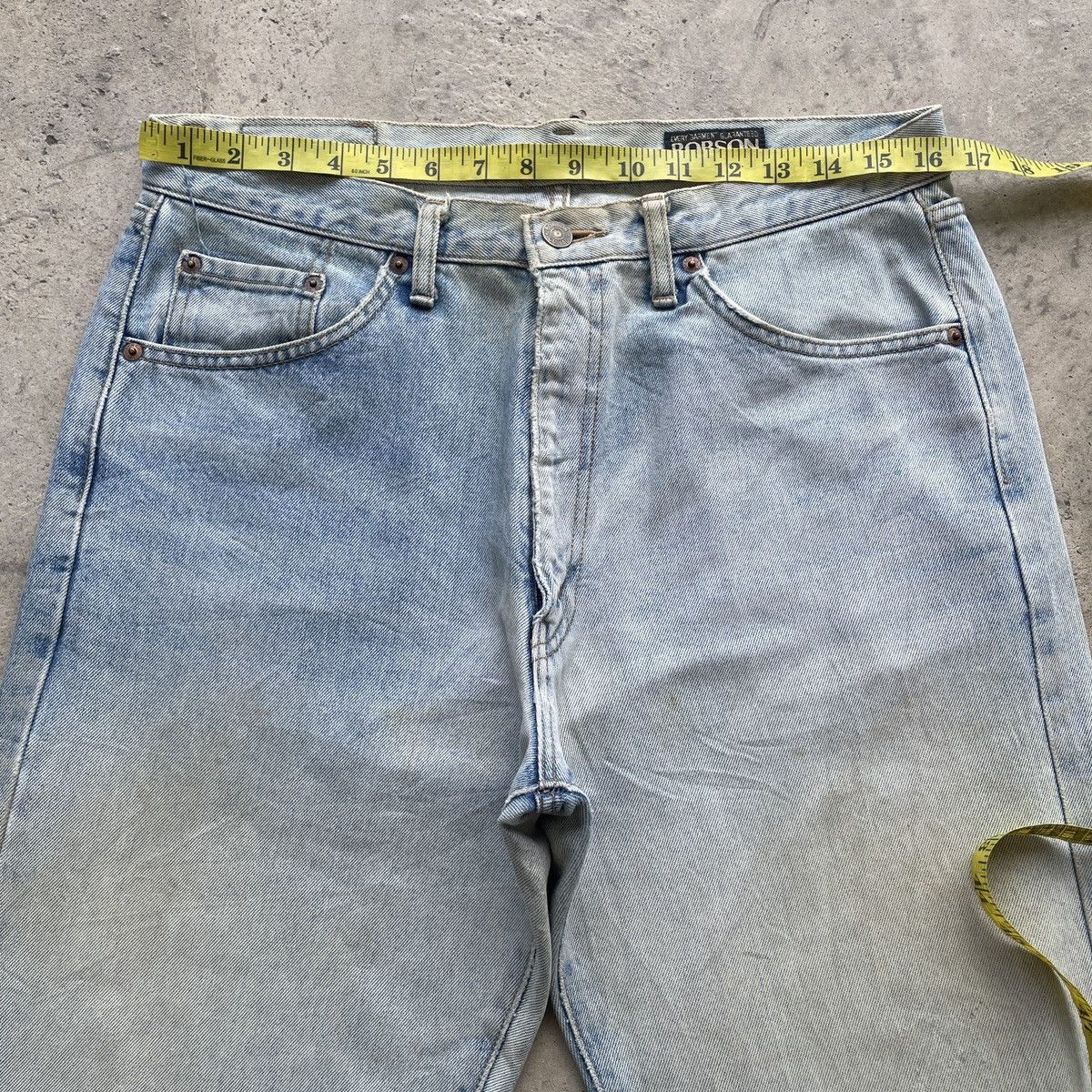 Japanese Brand Vintage Bobson Japan Jeans Faded Distressed Denim Pants W33 Size US 33 - 5 Thumbnail