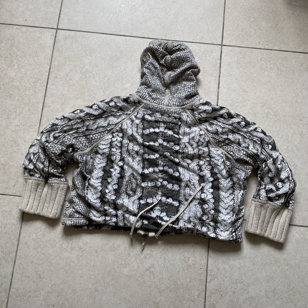 Jean Paul Gaultier Vintage JPG Visual Knit Hoodie Size S / US 4 / IT 40 - 2 Thumbnail