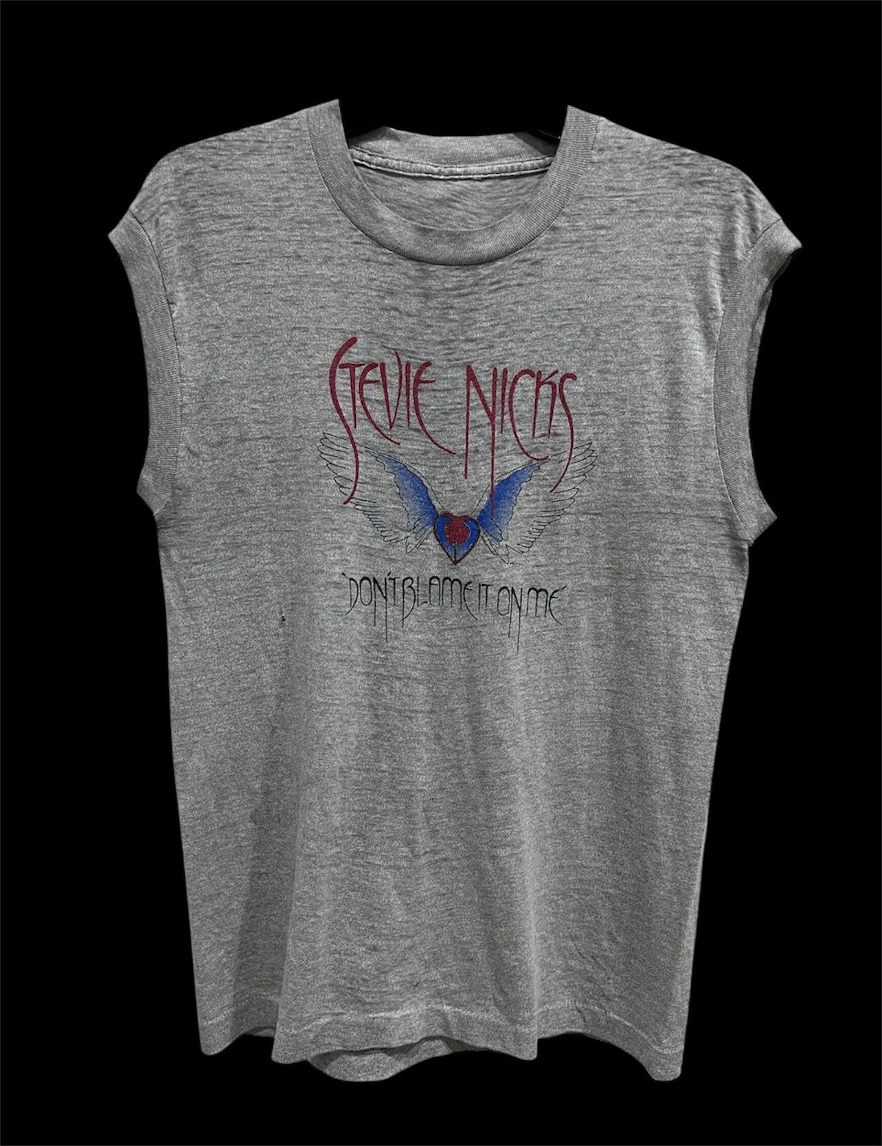 Band Tees × Vintage Vintage 80s Stevie Nicks DON'T BLAME IT ON ME Tour Tee Faded Size US M / EU 48-50 / 2 - 3 Thumbnail
