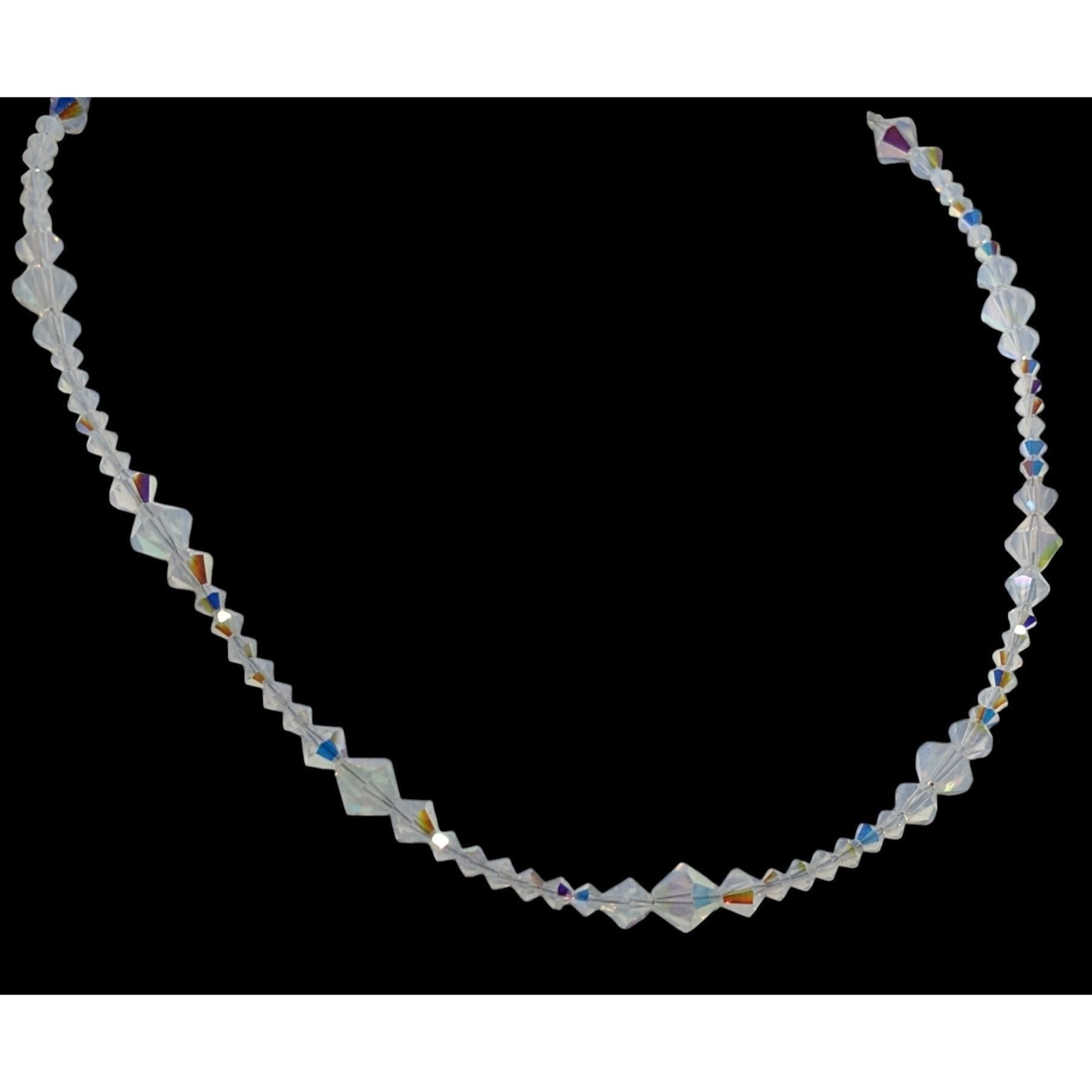 Other Whimsical Sterling Aurora Borealis Glass Necklace Size ONE SIZE - 2 Thumbnail
