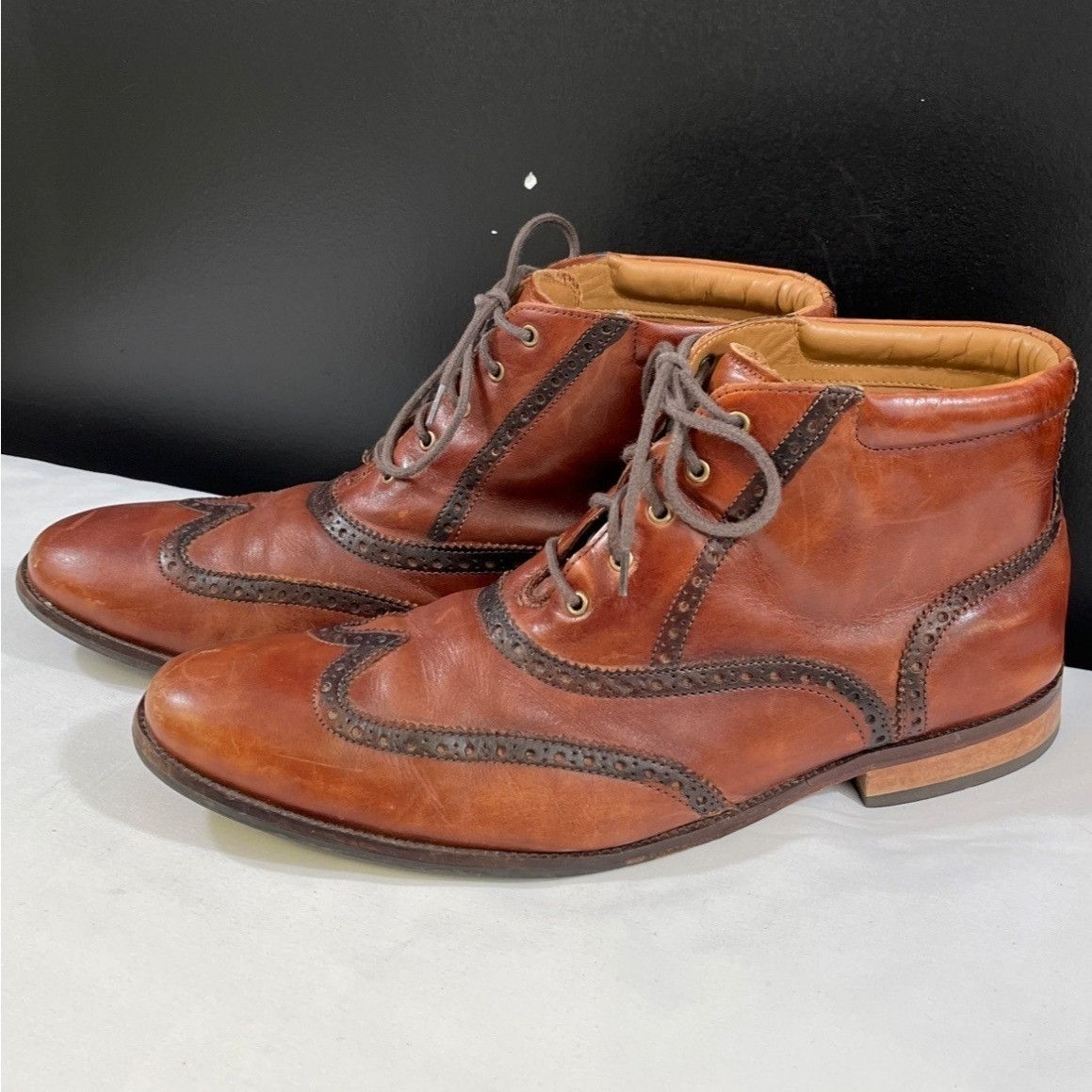 Cole Haan Cole Haan Men's Brown Leather Dress Shoes/Oxfords Sz 12M SKU Size US 12 / EU 45 - 5 Thumbnail