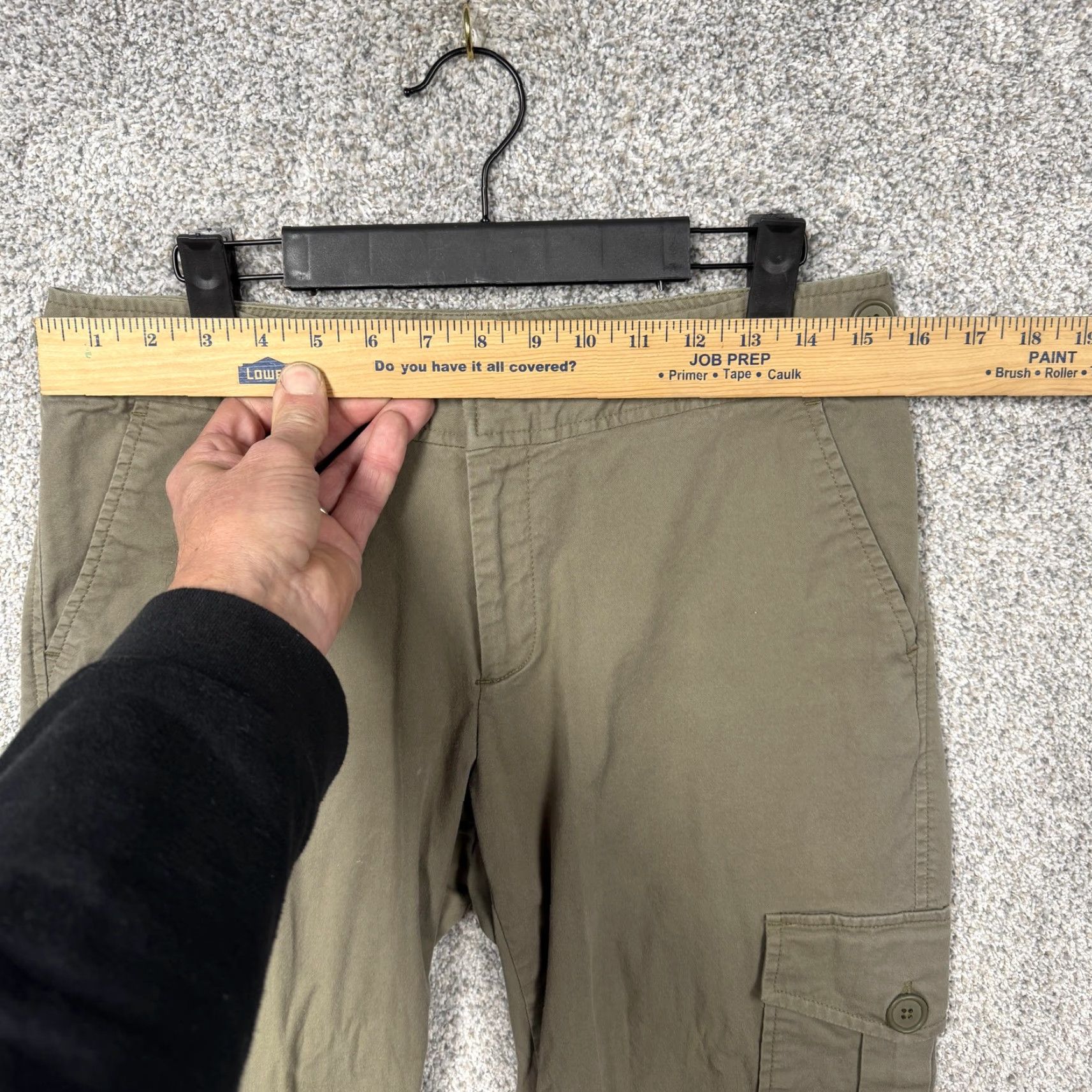 Gap GAP Pants 8P Military Green Cargo Twill Straight Leg Utility Hiking Gorpcore Size 30" / US 8 / IT 44 - 2 Thumbnail