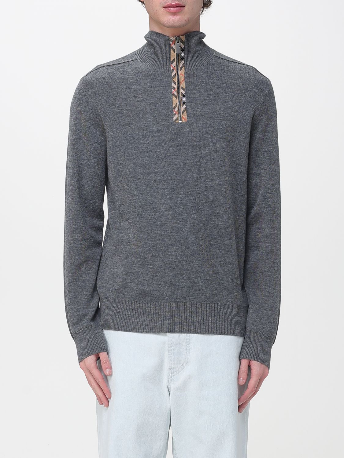 Burberry Burberry Sweater Men Grey Size US L / EU 52-54 / 3 - 1 Thumbnail