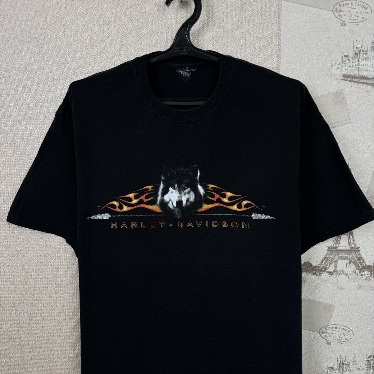 Other Vintage Harley Davidson T shirt Fire Wolf Los Angeles XL Size US XL / EU 56 / 4 - 10 Thumbnail