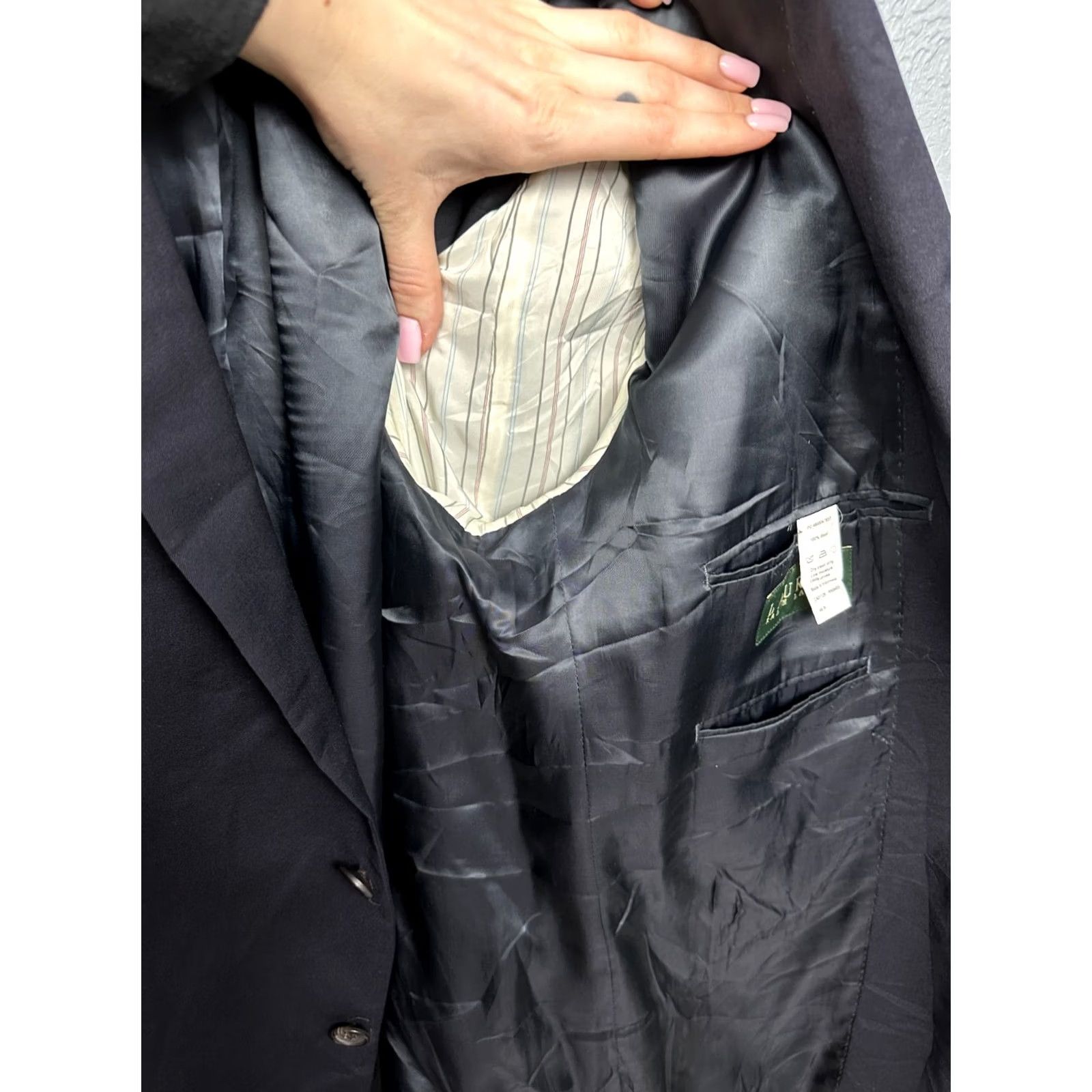 Polo Ralph Lauren VINTAGE Polo Ralph Lauren Blazer Men Wool Blue 46R 56R Jacket Two-Button Slim Fit Shirt Size US XXL / EU 58 / 5 - 6 Thumbnail