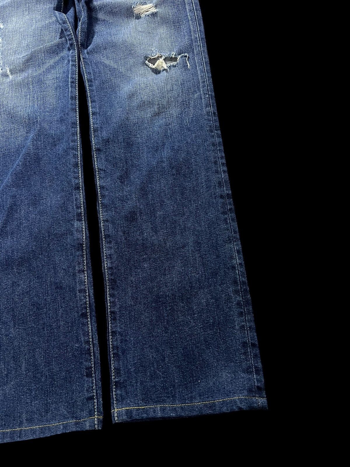Levi's × Levi's Vintage Clothing 💥Baggy💥Vintage 90’s-00 Levis Lpc Distress Jeans Very Rare Size US 28 / EU 44 - 4 Thumbnail