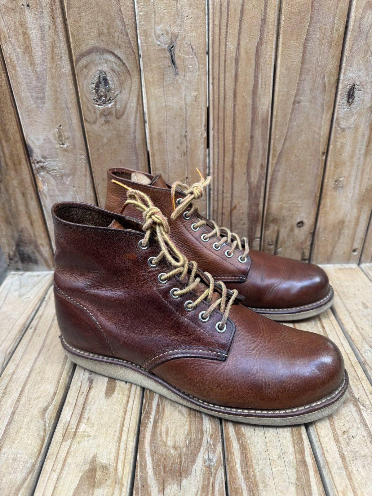 Red Wing Red Wing 9111 Chukka Brown leather boots EUR 41.5 UK 7.5 D Size US 8.5 / EU 41-42 - 6 Thumbnail