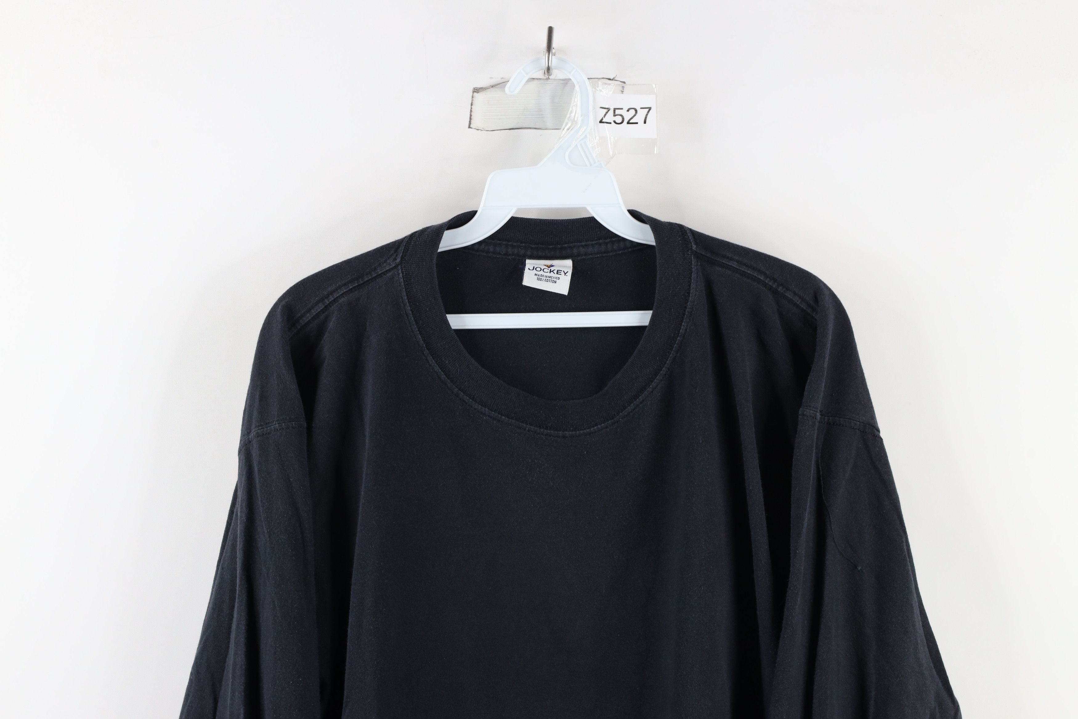 Vintage Vintage 90s Streetwear Long Sleeve T-Shirt Black Cotton Size US L / EU 52-54 / 3 - 2 Thumbnail
