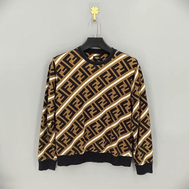 FENDI Karlito Sweatshirt Sweater Karl Lover Gold LTD Ed Fur