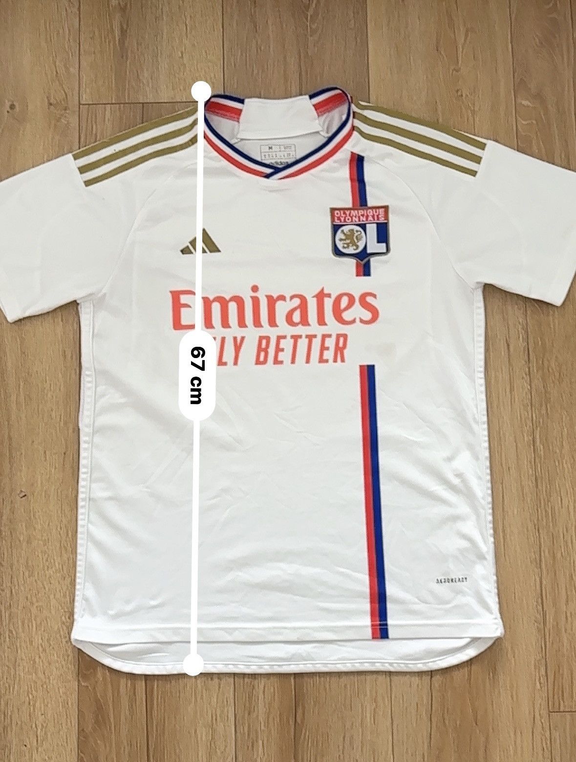 Adidas Adidas Olympique Lyon Home Jersey 22/23 Size US M / EU 48-50 / 2 - 8 Thumbnail