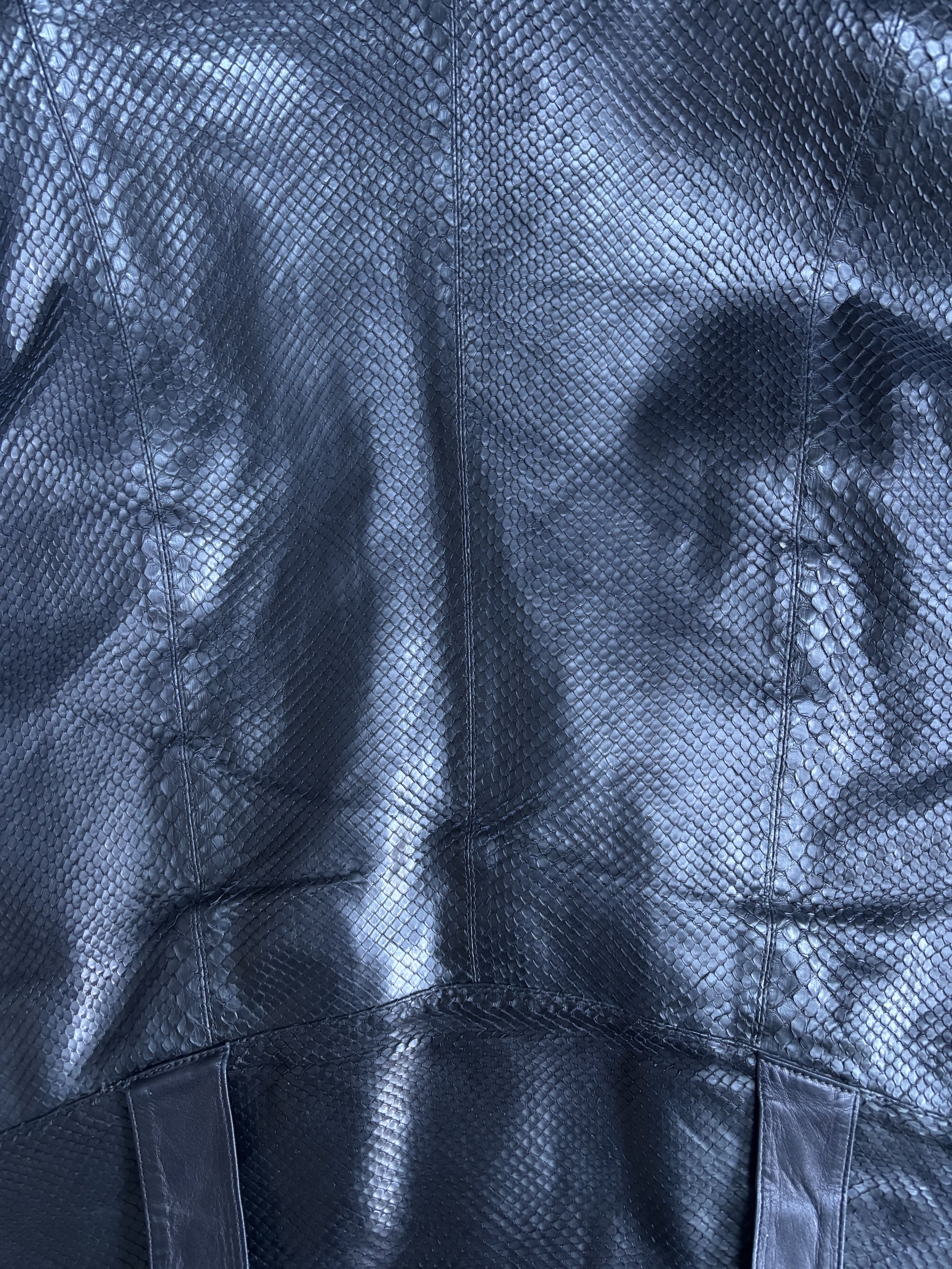 Claude Montana 80s Runway Claude Montana Snakeskin Jacket Size US S / EU 44-46 / 1 - 12 Thumbnail