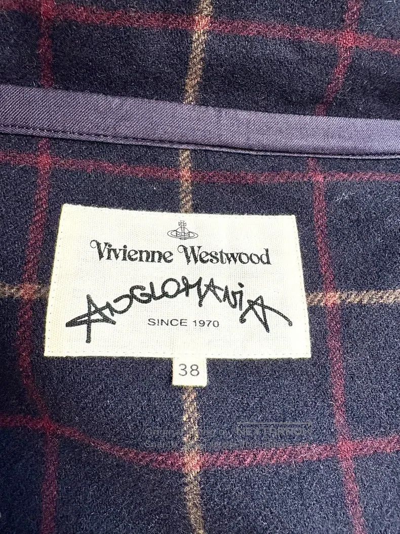 Vivienne Westwood Vivienne Westwood Blue Plaid Bow Scarf Cloak Coat Size XS / US 0-2 / IT 36-38 - 8 Thumbnail