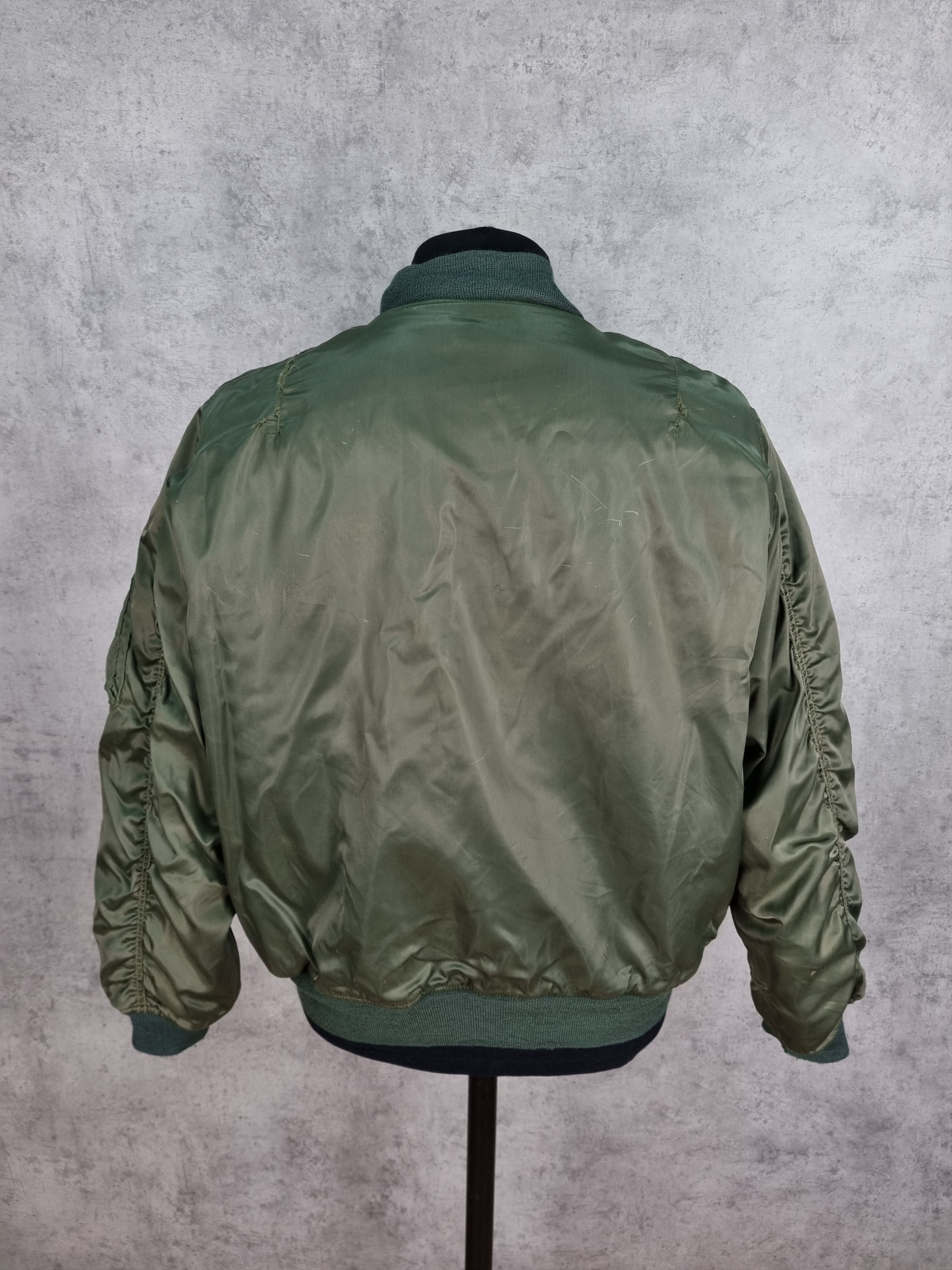 Vintage Destroyed Aviator Dirty Military Nylon Bomber Size US M / EU 48-50 / 2 - 6 Thumbnail
