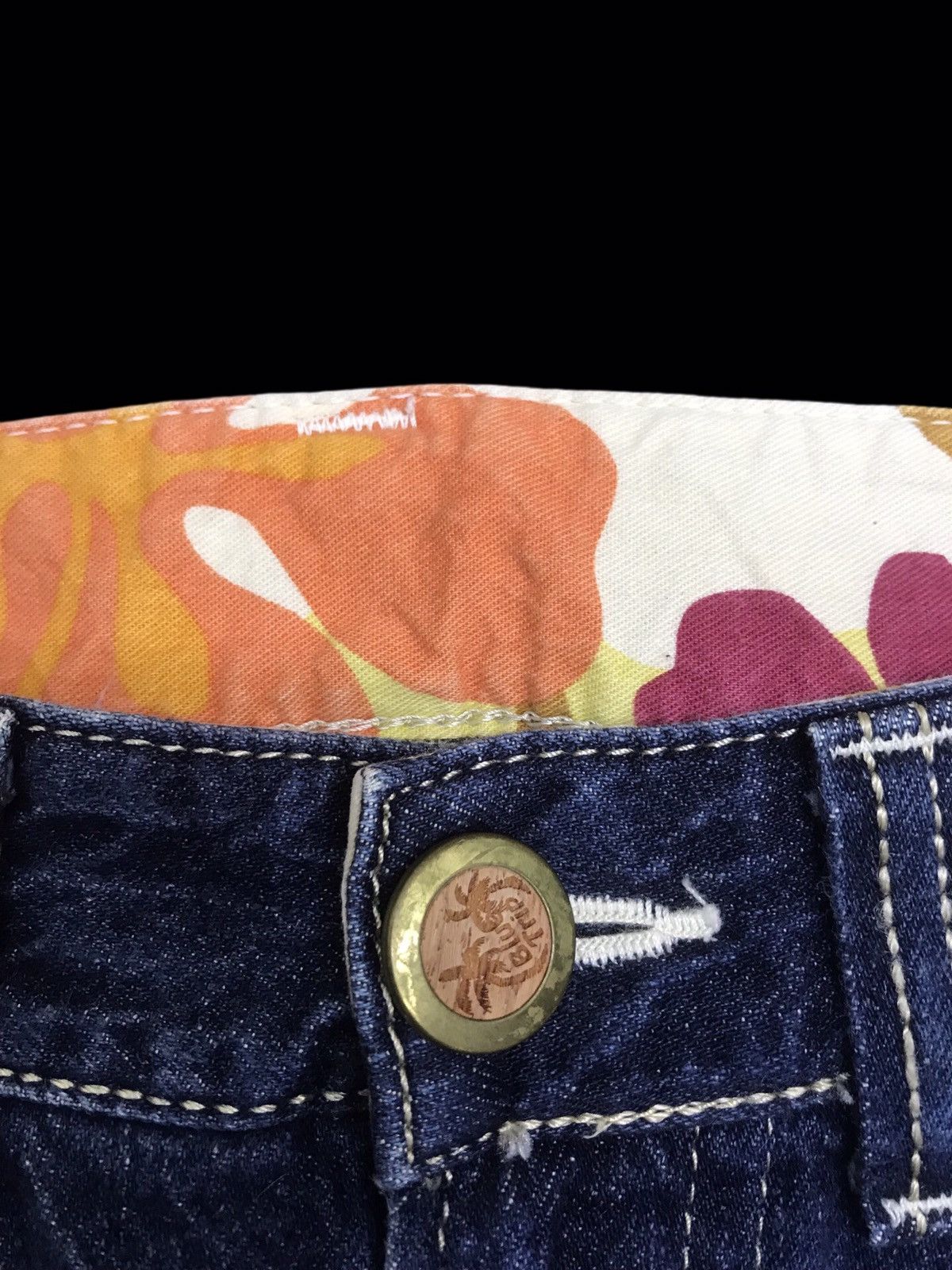 Edwin 💥FLARE💥VTG EDWIN BLUE STONEWASH DISTRESSED DENIM F215 Size US 32 / EU 48 - 7 Thumbnail