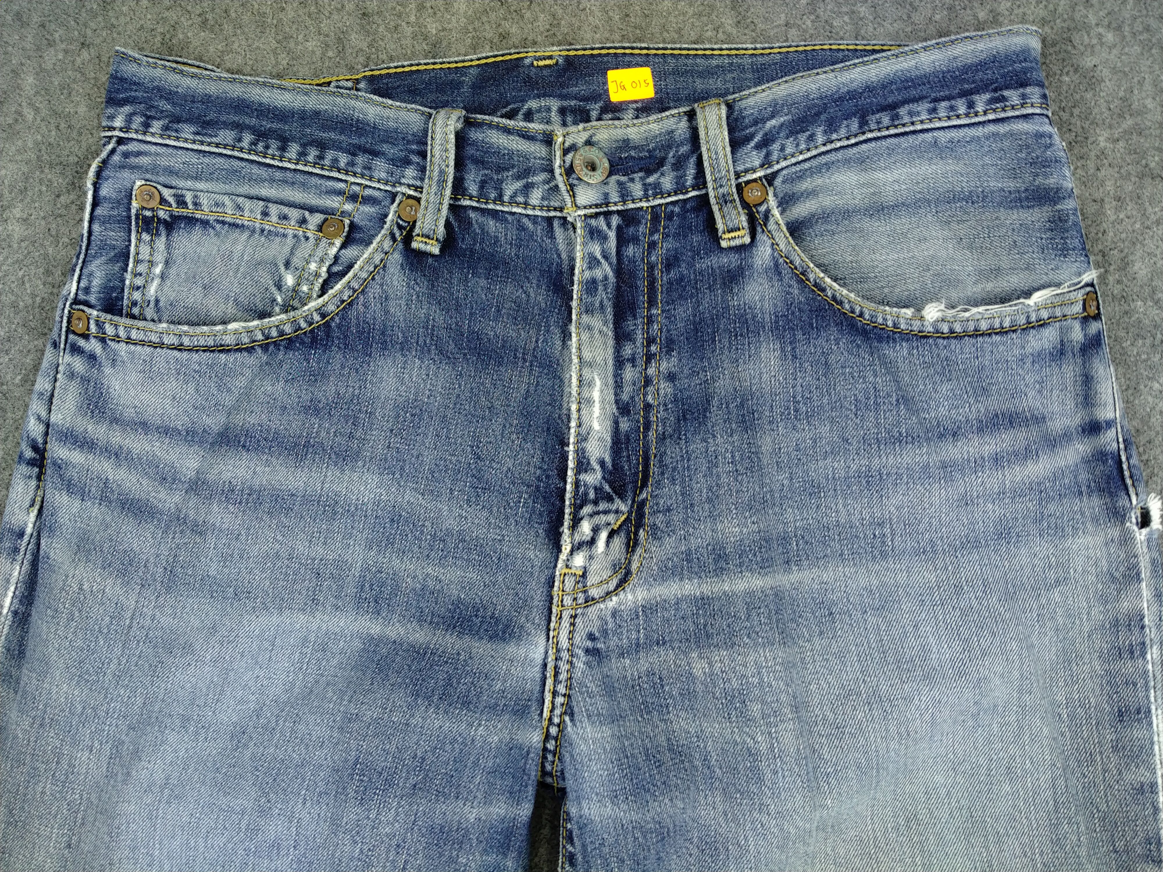 Levi's Blue Distressed Vintage Levi's 502 31x29.5 Denim -JG015 Size US 31 - 3 Thumbnail