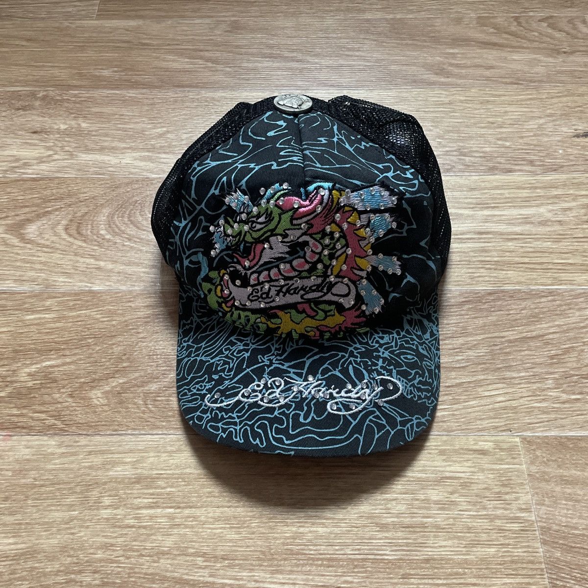 Ed Hardy Ed Hardy By Christian Audigier Dragon Snapback Cap Tattoo Size ONE SIZE - 2 Thumbnail