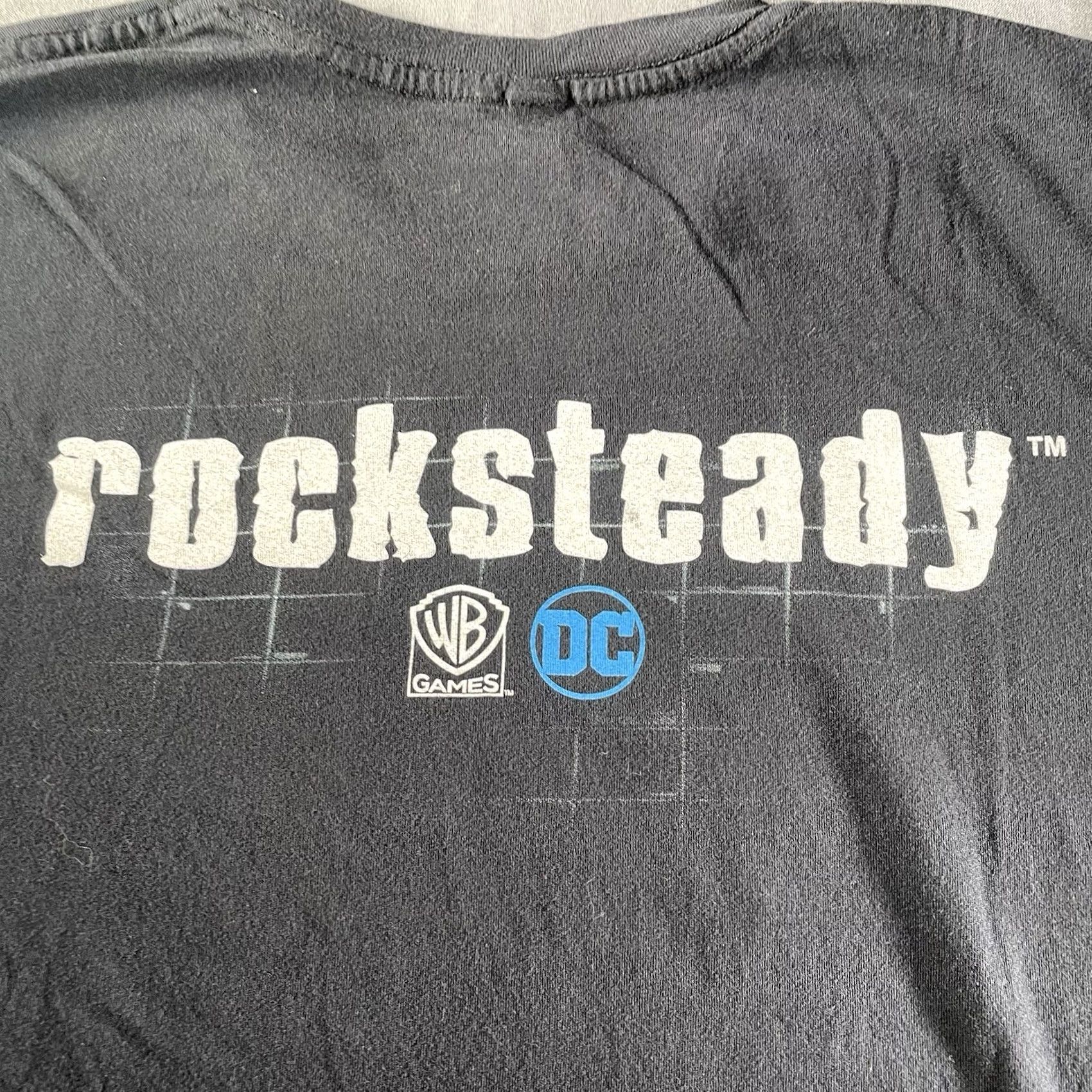 Vintage BATMAN Shirt Mens Large Rocksteady Promo Warner Bros DC Comics VR Black Cotton Size US L / EU 52-54 / 3 - 6 Thumbnail