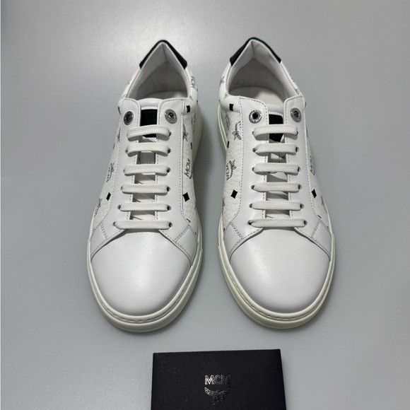 MCM MCM Terrain Low Top Sneakers White Black Men’s Size 7 Size US 7 / EU 40 - 2 Thumbnail