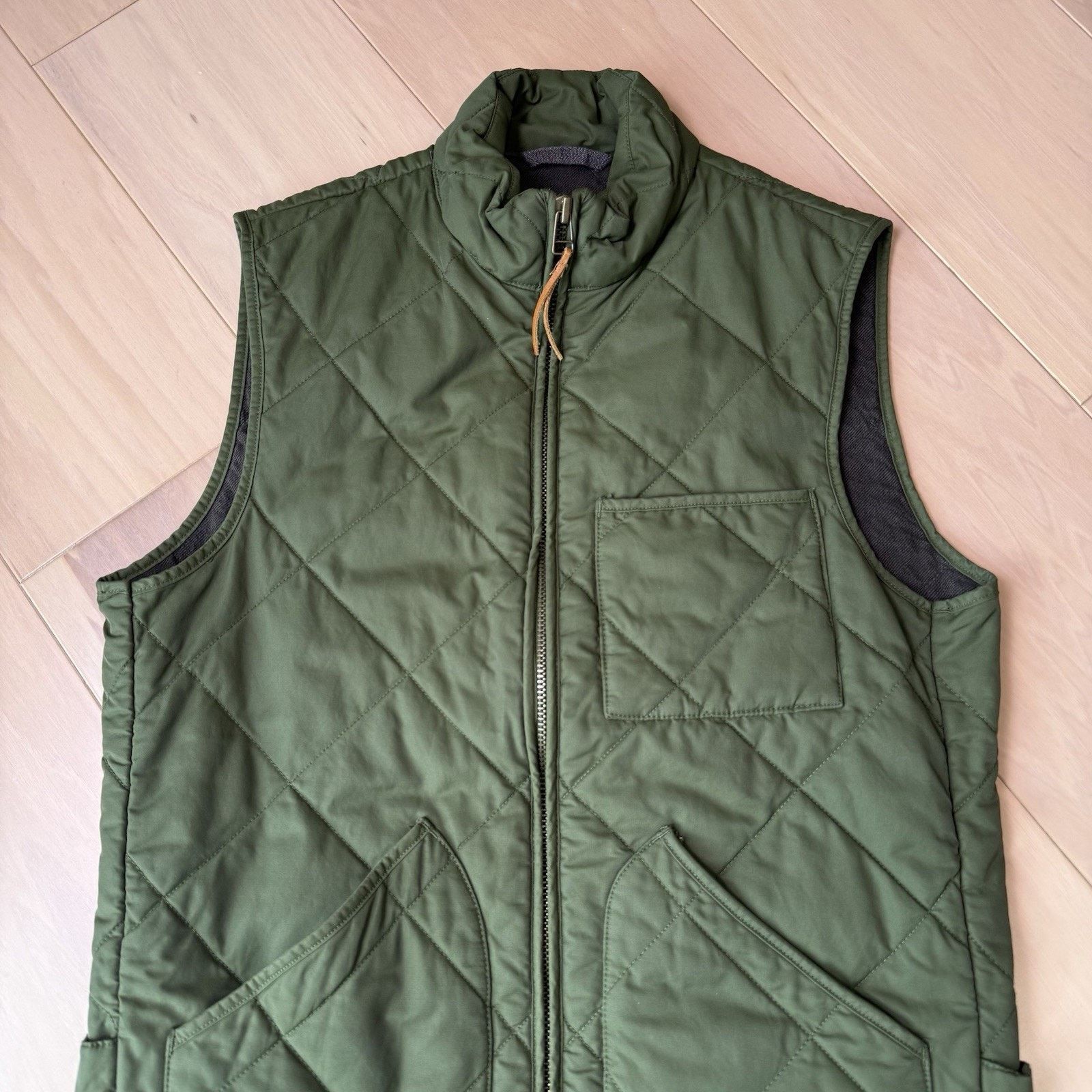 J.Crew J Crew Sussex Quilted Vest XS Green Full Zip Outerwear Size US XS / EU 42 / 0 - 4 Thumbnail
