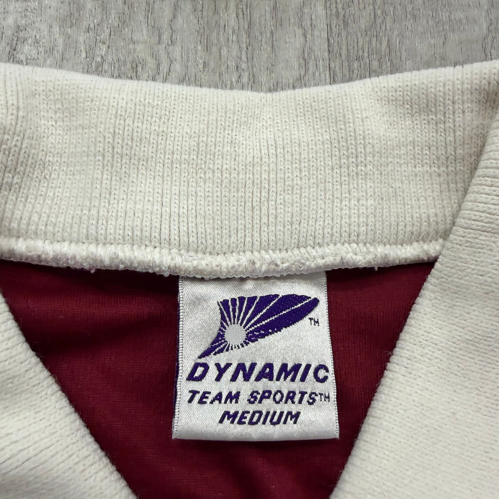 Vintage Vintage Dynamic Soccer Collared Jersey Medium Red White 90s Size US M / EU 48-50 / 2 - 4 Thumbnail