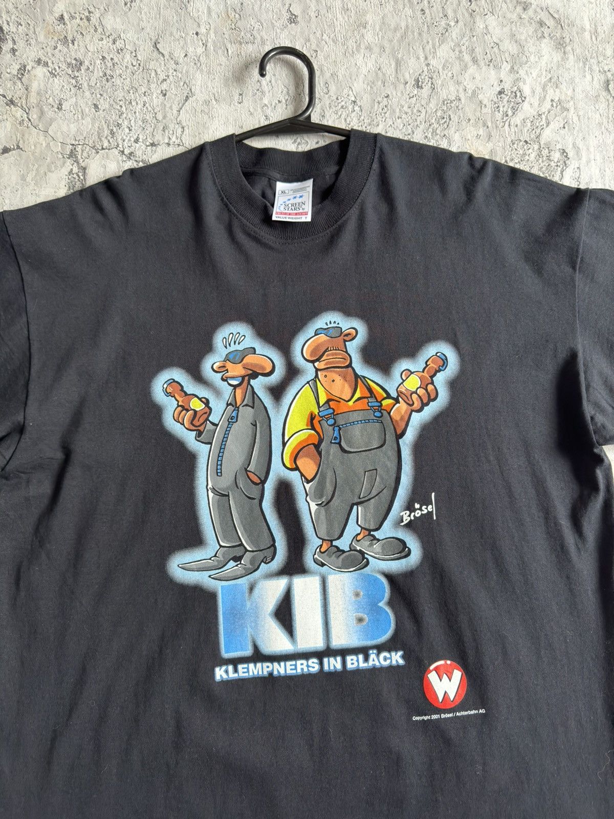 Band Tees × Vintage 2001 Klempners in Black KIB MOVIE GRAPHIC Tee Size US XL / EU 56 / 4 - 2 Thumbnail