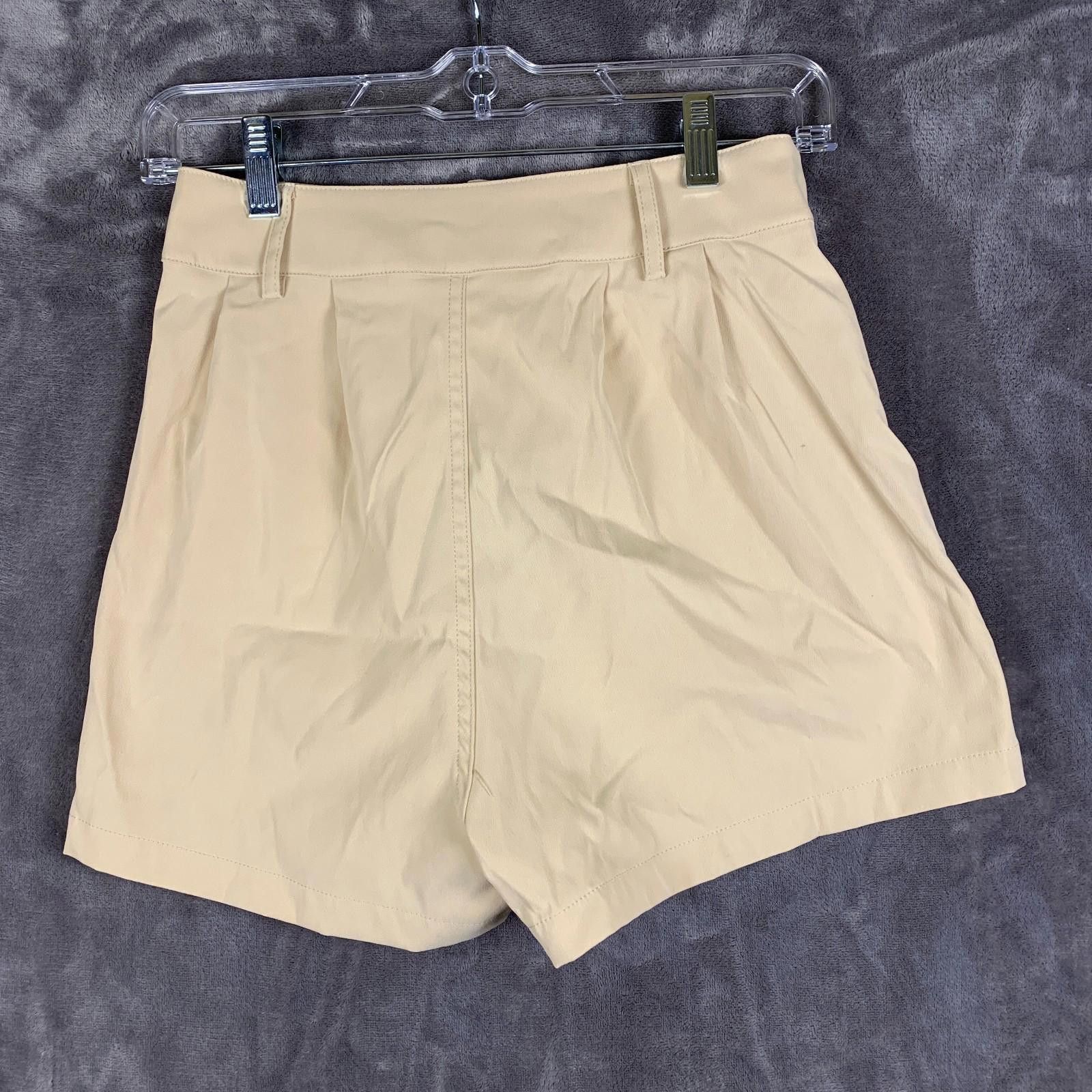 Designer Womens Floerns Casual High Waist Shorts w PocketSz. XS (348) Size 26" / US 2 / IT 38 - 2 Thumbnail