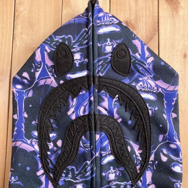 Bape BAPE APE HEAD GRAFFITI SHARK FULL ZIP HOODIE a bathing ape Size US XL / EU 56 / 4 - 2 Thumbnail