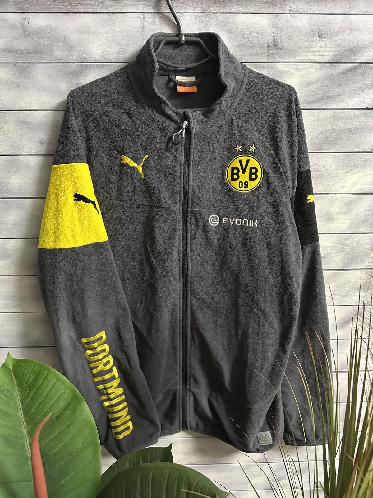 Puma Rare Vintage Fleece Jacket Borussia Dortmund x Puma soccer Size US L / EU 52-54 / 3 - 1 Thumbnail