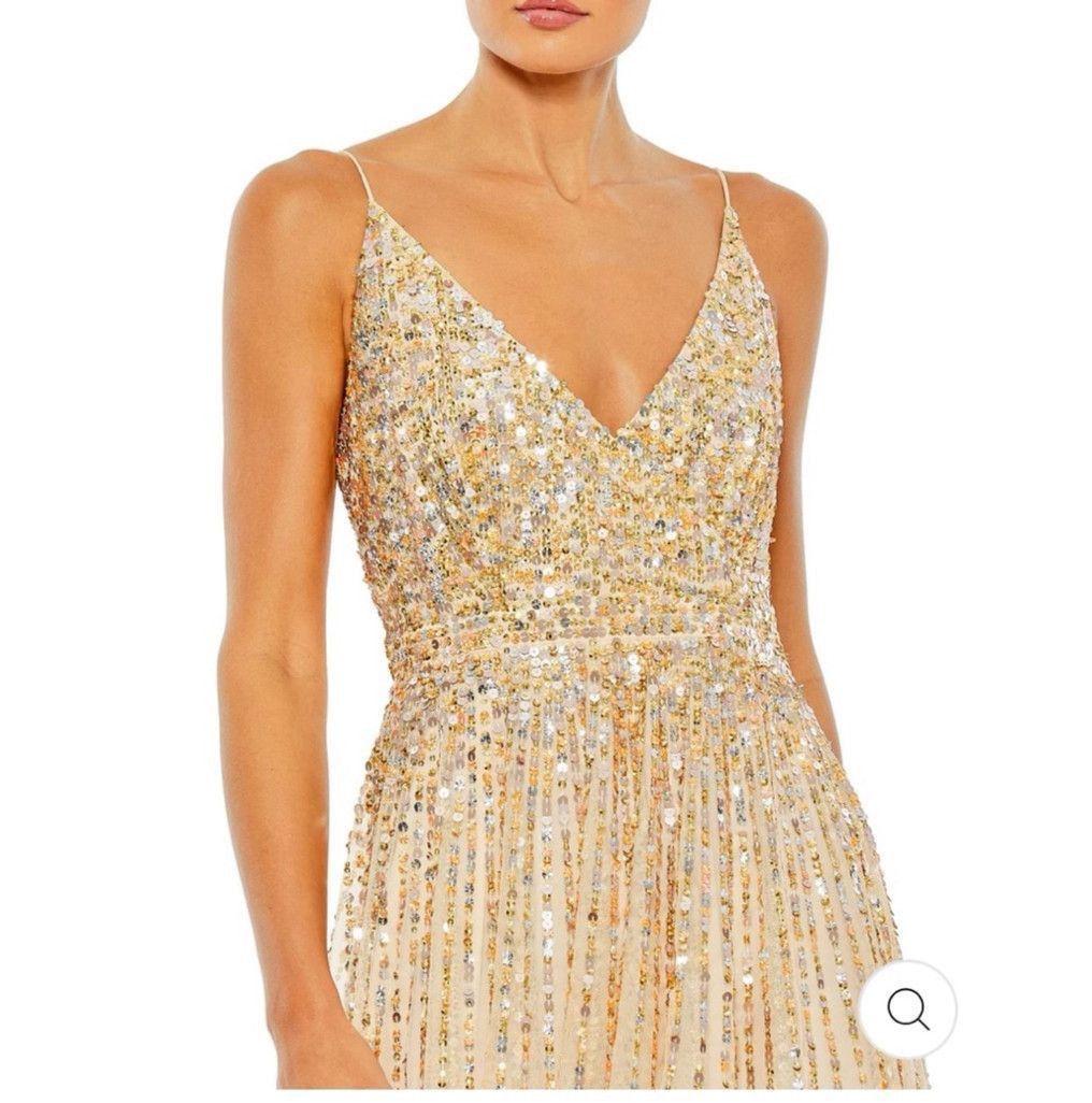 Mac Duggal Women's Mac Duggal Gold Dress Size 2 Size XS / US 0-2 / IT 36-38 - 3 Thumbnail