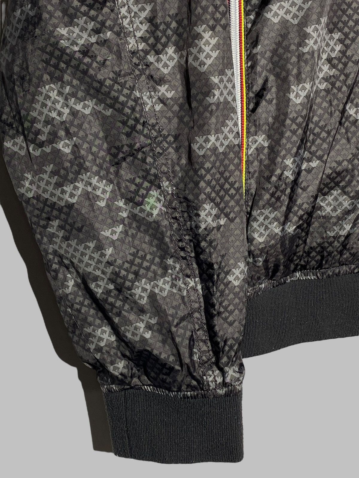 Armani 🔥 Y2K ARMANI JEANS REVERSIBLE NYLON BOMBER MILANO FLEX Size US L / EU 52-54 / 3 - 14 Thumbnail