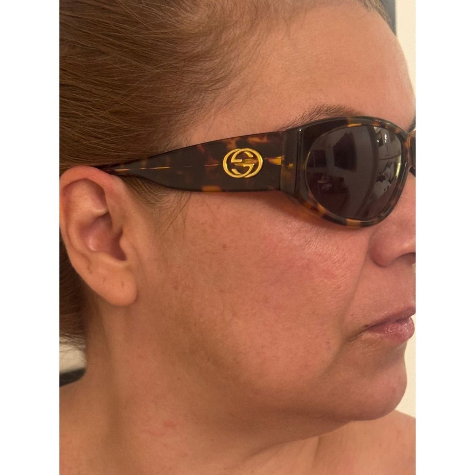 Gucci Gucci GG 2151/N/S Tortoiseshell Sunglasses with Gold Logo Size ONE SIZE - 6 Thumbnail