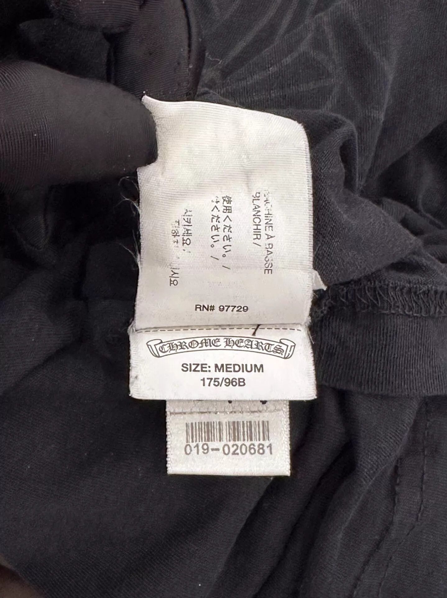 Chrome Hearts Chrome Hearts Wmn's Black LS T M Phantom Cross Scroll Logo Size M / US 6-8 / IT 42-44 - 7 Thumbnail