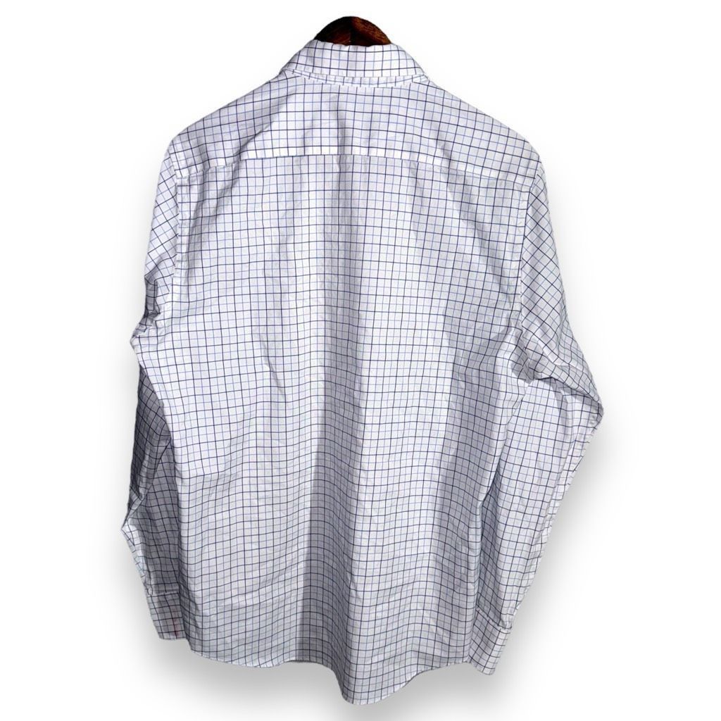 Other Stantt White & Blue Check Non-Iron Oxford Shirt 16 Size US M / EU 48-50 / 2 - 7 Thumbnail
