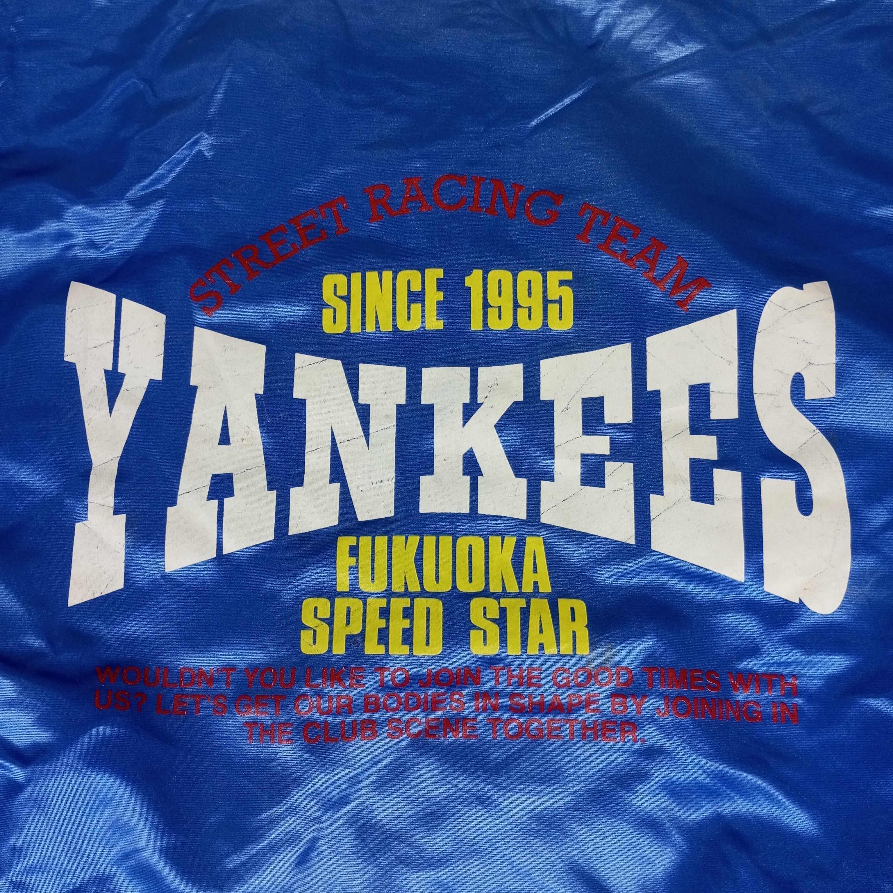 Vintage Yankees Jacket Street Racing Team Fukuoka Speed Star Size US XL / EU 56 / 4 - 2 Thumbnail