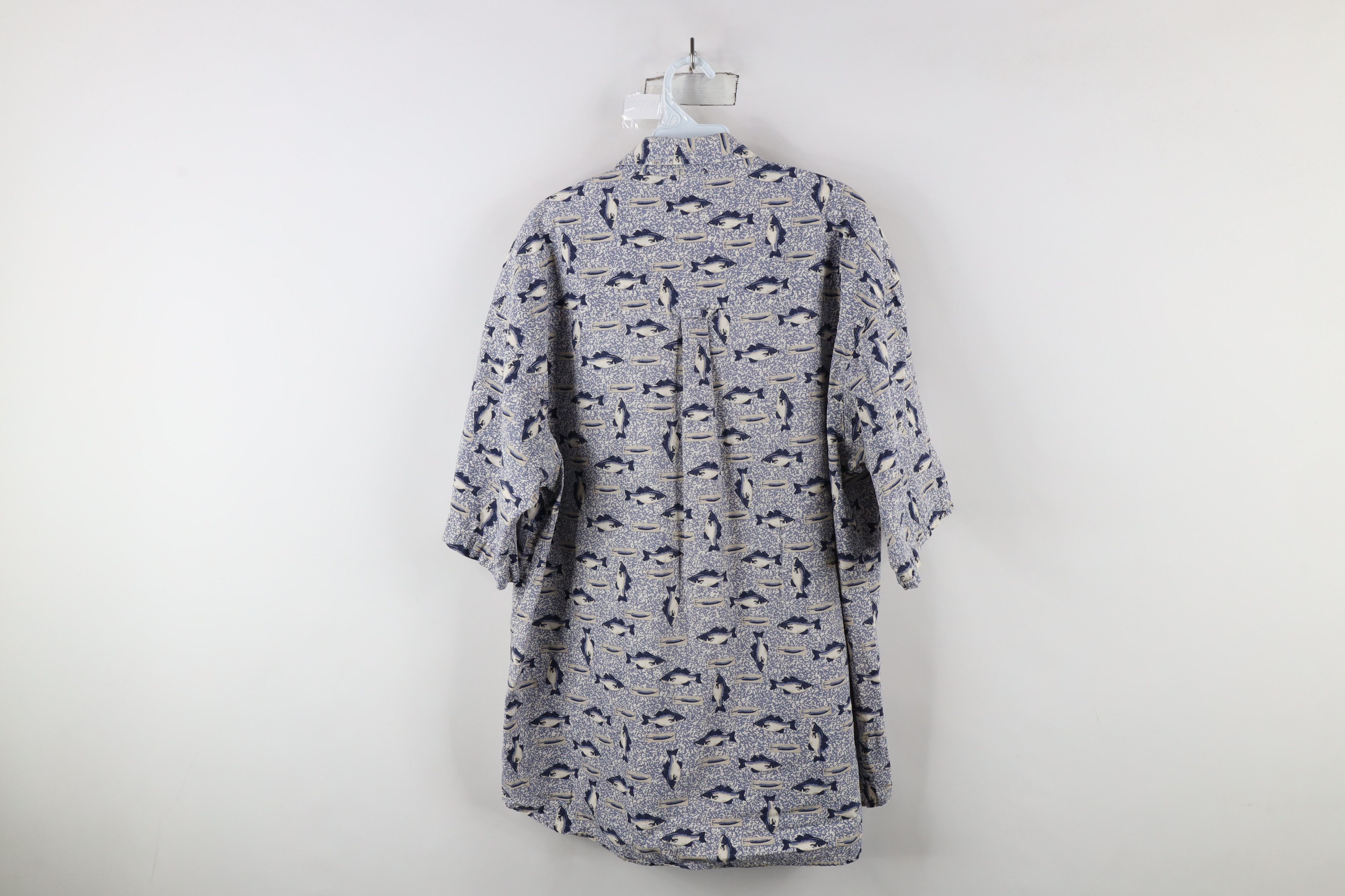 Columbia × Vintage Vintage 90s Columbia Over Print Collared Button Down Shirt Size US XL / EU 56 / 4 - 10 Thumbnail
