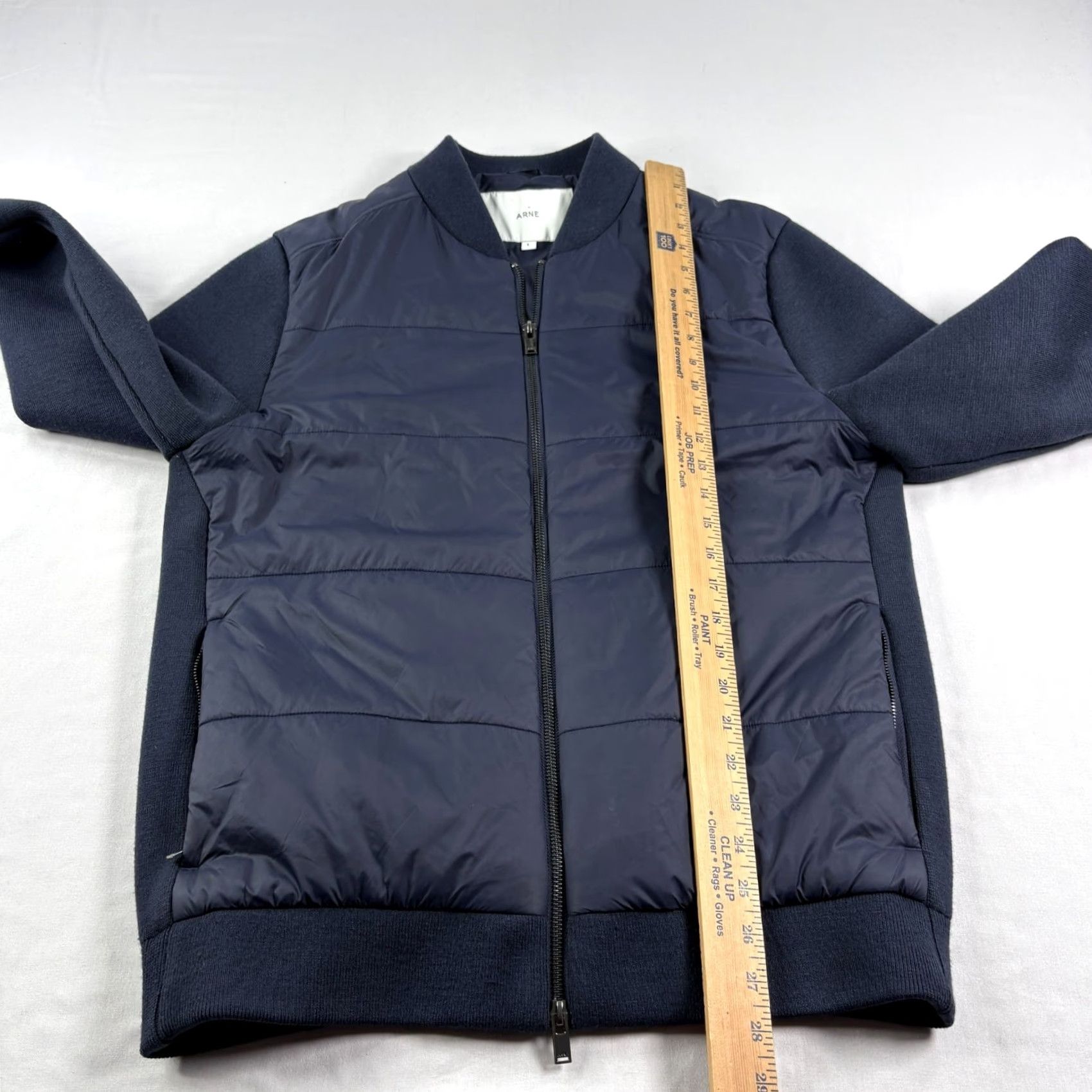 Vintage Arne Jacket Mens L Blue Bomber Full Zip Casual Long Sleeve Size US L / EU 52-54 / 3 - 5 Thumbnail