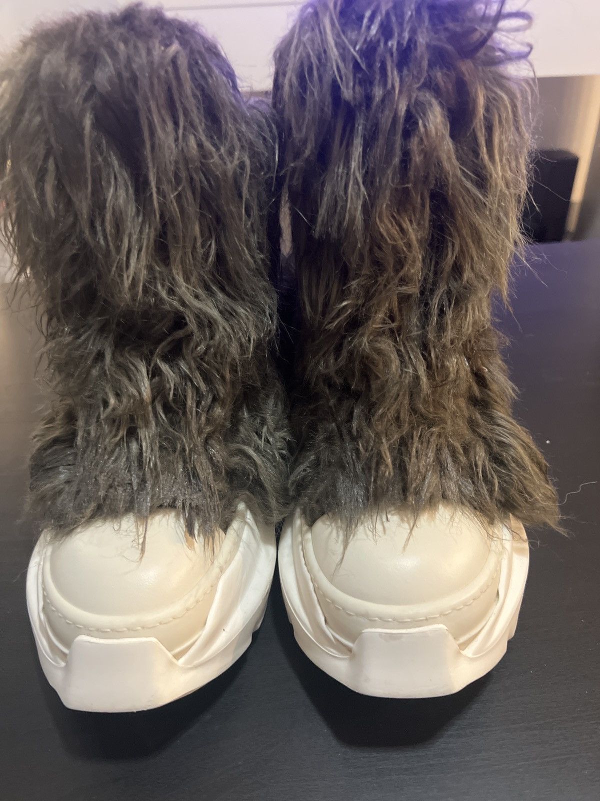 Rick Owens Rick Owens Darkshadow Abstract Fur Sneakers Size US 6 / IT 36 - 3 Thumbnail