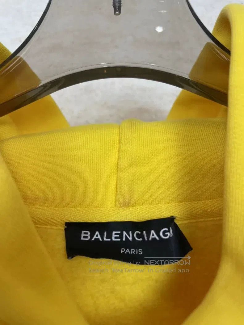 Balenciaga Balenciaga Yellow Double B Hoodie Size US M / EU 48-50 / 2 - 3 Thumbnail