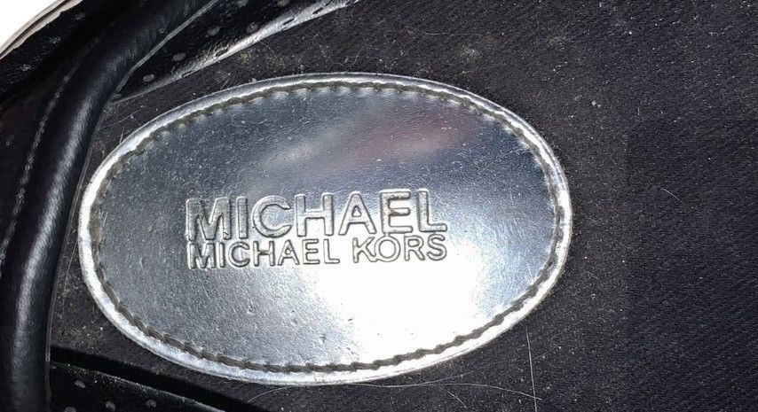 Michael Kors Women's Michael Kors MK Black Leather Slip-On Shoes Size US 9.5 / IT 39.5 - 9 Thumbnail