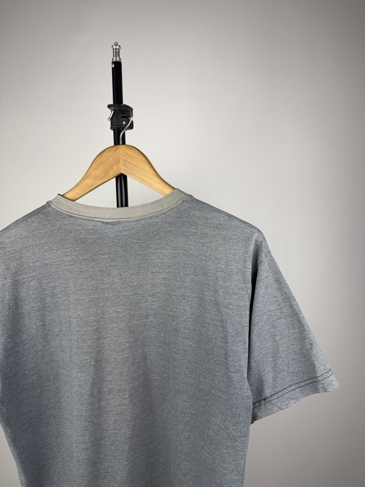Vintage YSL Inspired 90s Vintage Embroidered Logo Tee Faded Gray Size US M / EU 48-50 / 2 - 7 Thumbnail
