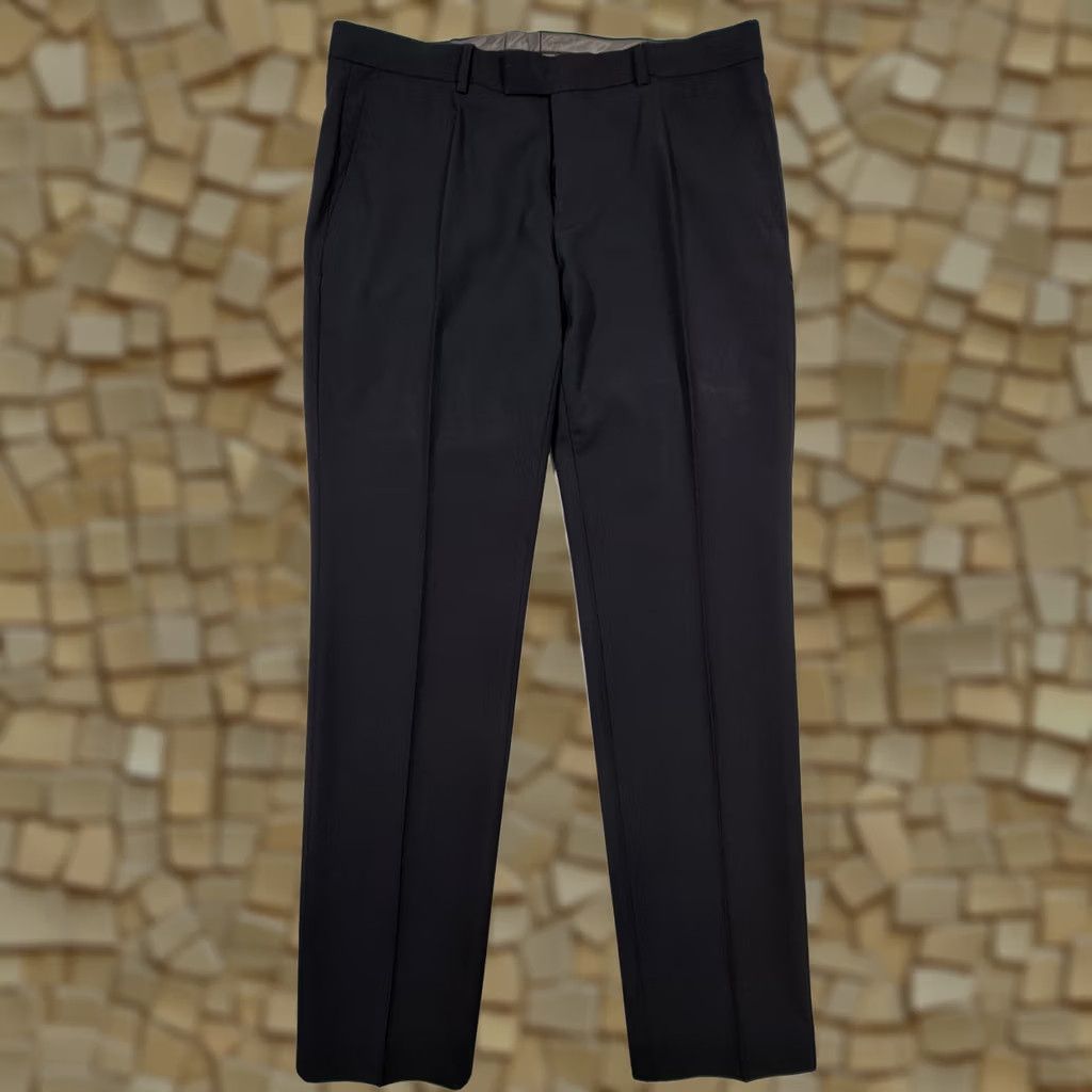 Vintage MCNEAL Mens Trousers Dress Pants Blue Wool Blend 34 R Tapered Dry Clean Only Mens Size US 34 / EU 50 - 1 Thumbnail