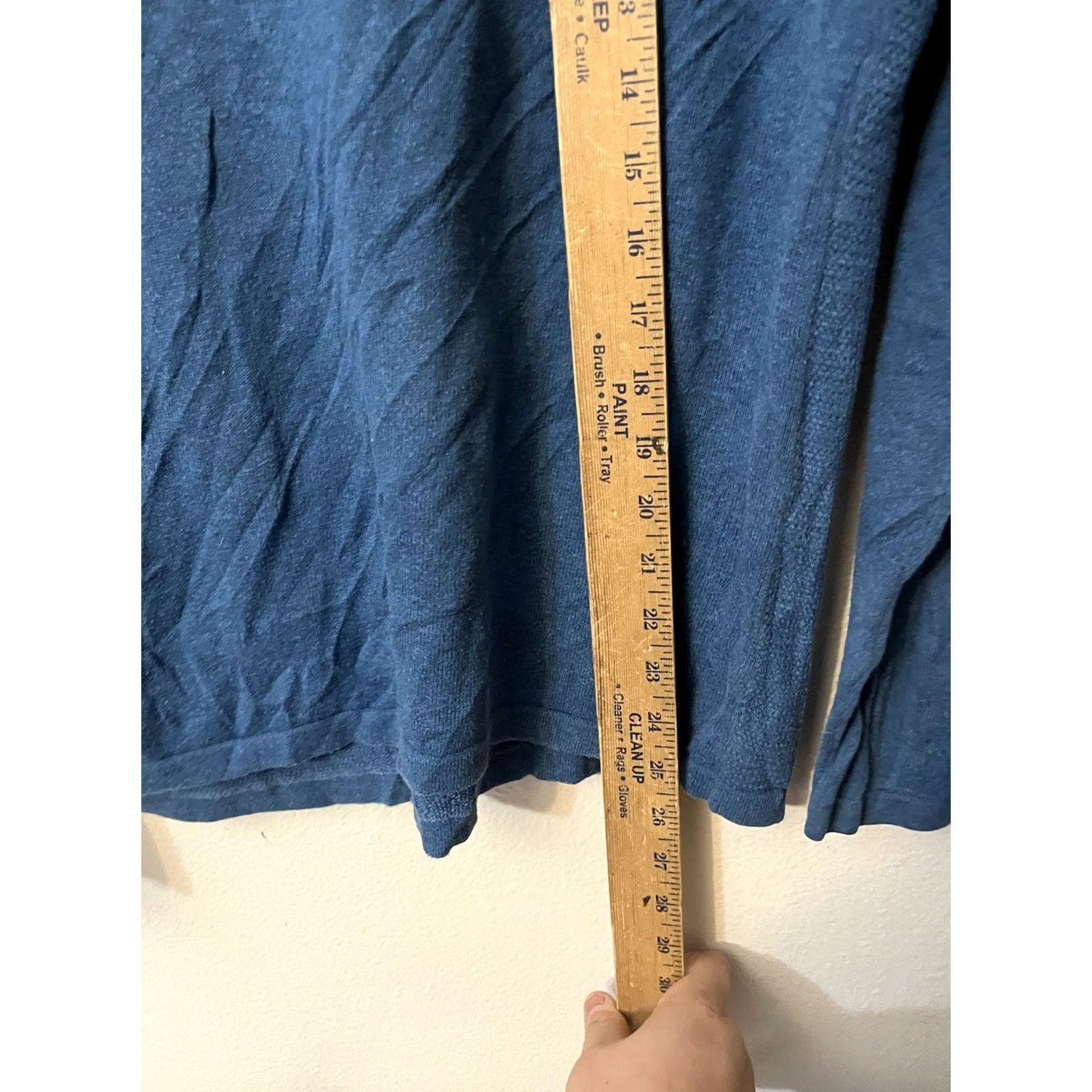 Talbots Talbots Sweater Medium Blue Cotton V Neck Pullover Long Sleeve Women's Size M / US 6-8 / IT 42-44 - 4 Thumbnail
