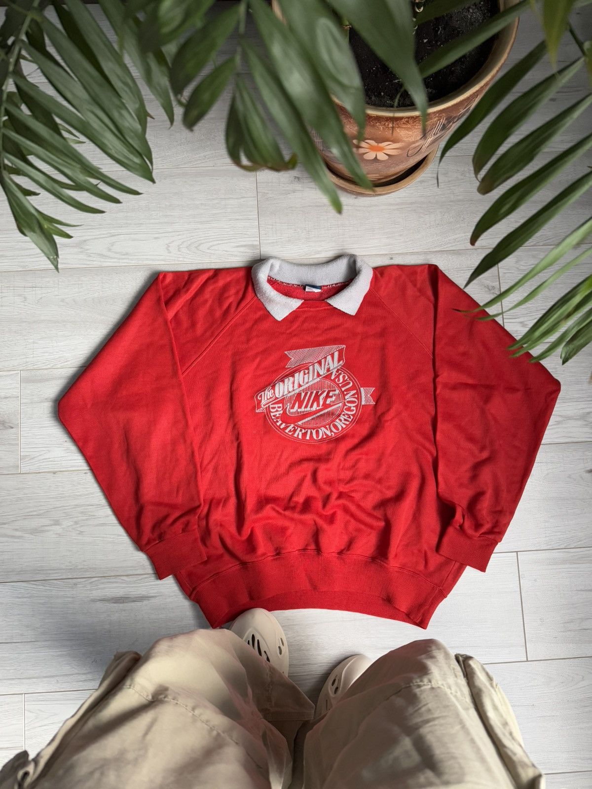 Nike × Vintage Vintage Nike 1984 sweatshirt rare 80’s shirt crewneck logo Size US L / EU 52-54 / 3 - 2 Thumbnail