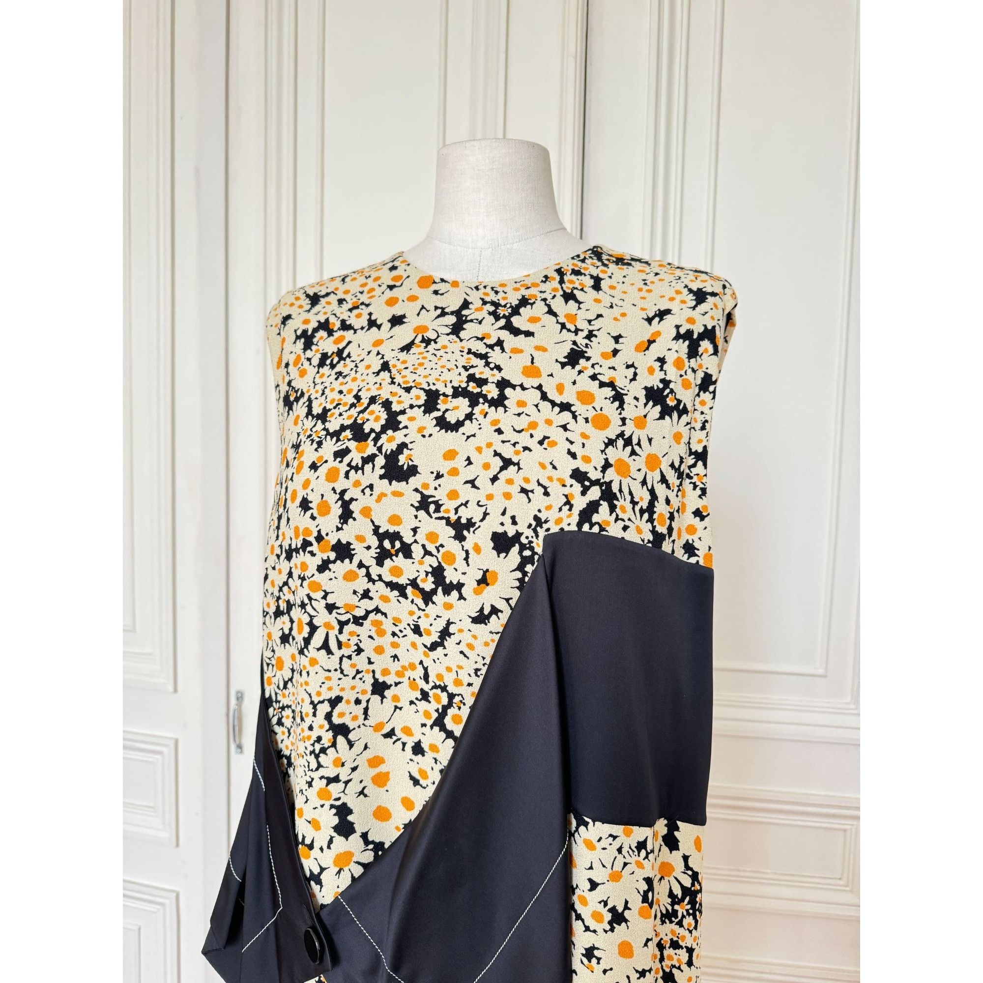 Celine Celine by Phoebe Philo SS 2015 Floral Viscose Dress Size 40 Size M / US 6-8 / IT 42-44 - 4 Thumbnail