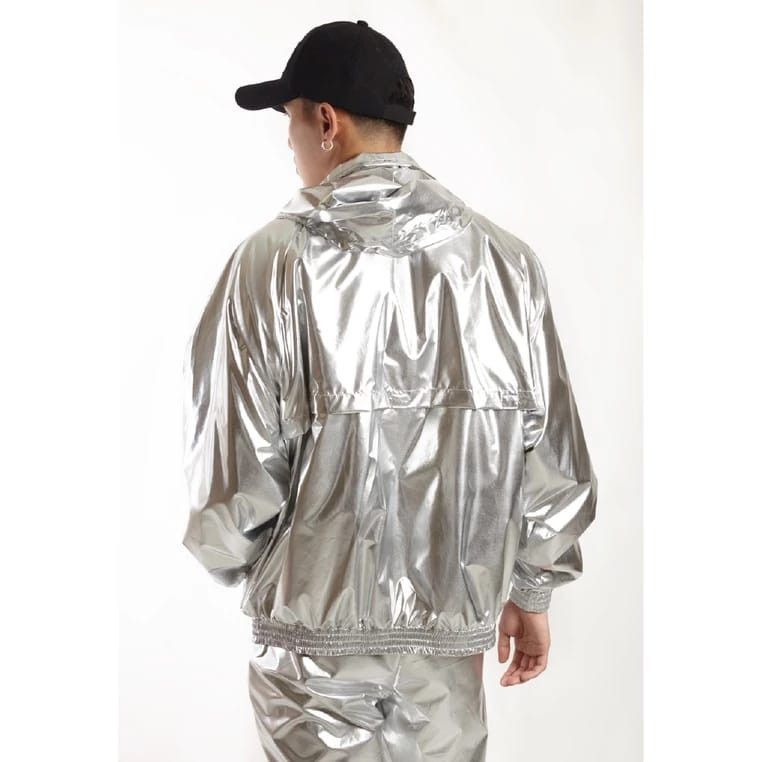 Designer OWC Spotlight Silver Jacket (oversize) Size US L / EU 52-54 / 3 - 4 Thumbnail