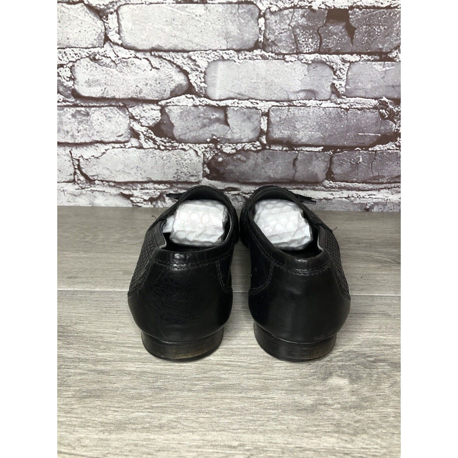 Other Santorini Black Leather BasketWeaves Woven Tassel Loafers Me Size US 9.5 / EU 42-43 - 13 Thumbnail