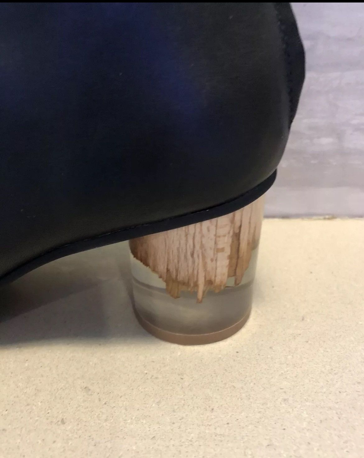 Yohji Yamamoto Y's By Yohji Yamamoto Lucite Heel Ankle Boots Size US 6.5 / IT 36.5 - 3 Thumbnail