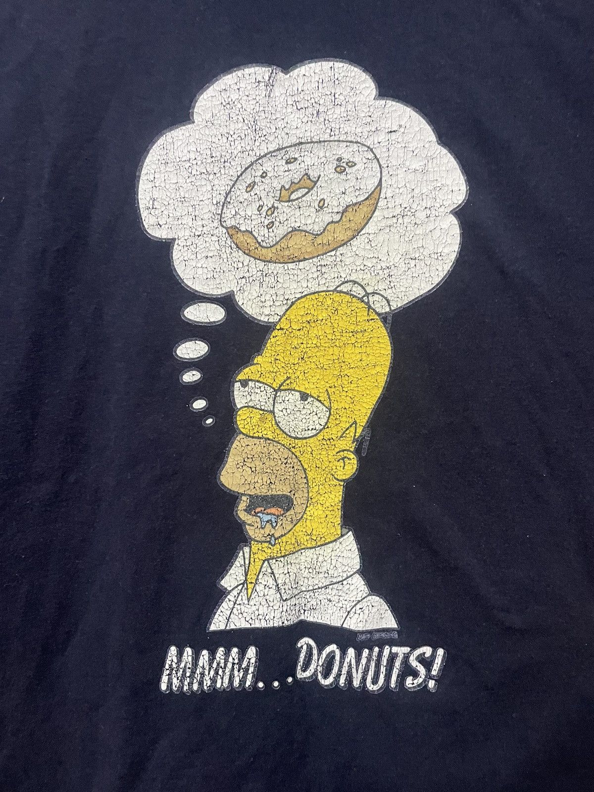 The Simpsons Vintage 1999 The Simpsons Homer Simpson Mmm Donuts T Shirt Size US M / EU 48-50 / 2 - 2 Thumbnail